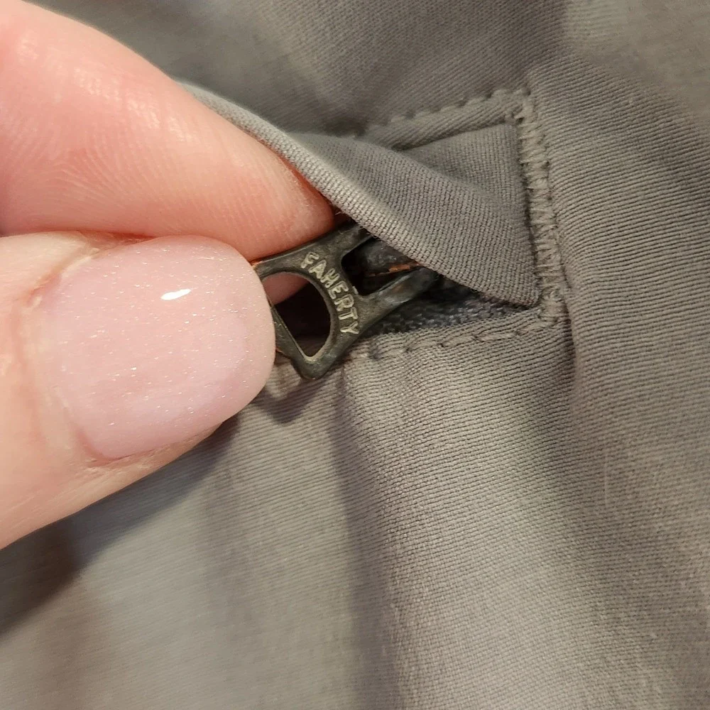 Faherty All Day Shorts Mens 36 x 8.5 Grey Hybrid Boardshorts Stretch‎ Quick Dry